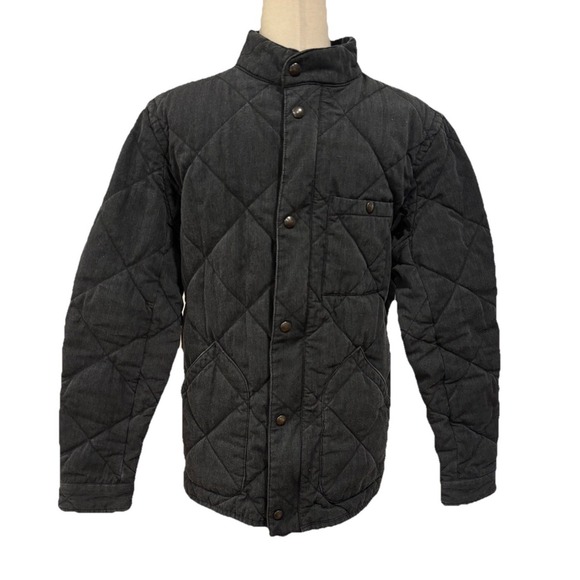 J.‎ Crew Sussex Quilted Cotton Field Coat Chore Gray Primaloft Men's Small